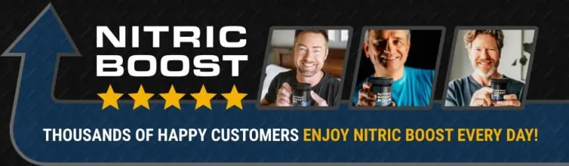 Nitric Boost Happy Customers Label