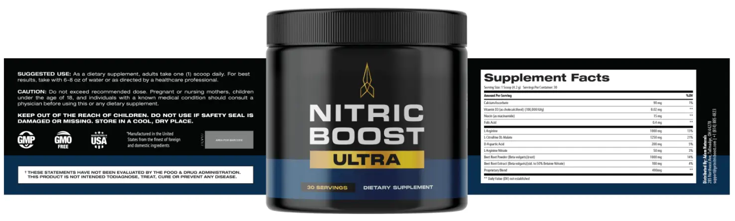 Nitric Boost Ultra supplement facts